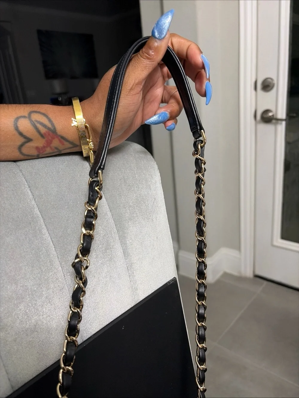 CHANEL Black Quilted Leather Small Flap Bag